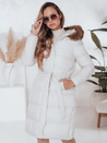 Ženska prešita zimska jakna s krznom STYLEBELLA white Dstreet TY4610