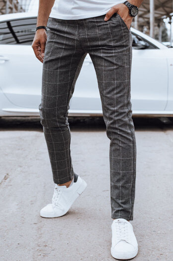 Moške vsakdanje temno sive hlače Dstreet UX4396