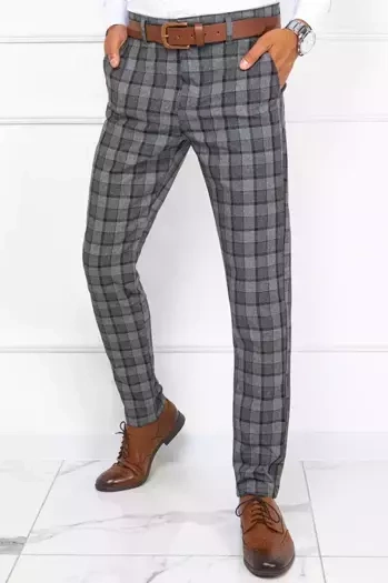 Moške temno sive hlače Dstreet UX3789