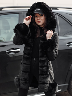 Ženska jakna s krznom FURRWINT black Dstreet TY4772_1