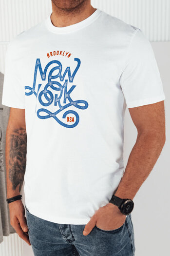 Moška majica s potiskom Barva Bela DSTREET RX5369