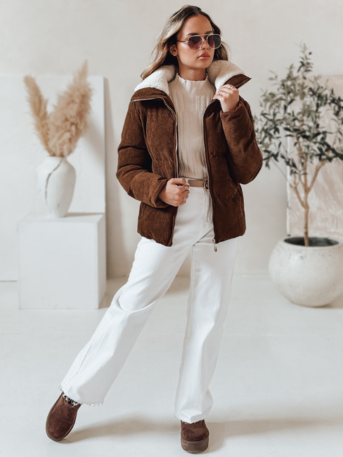 Ženska zimska bunda TRENDYGLAM rjava Dstreet TY4941