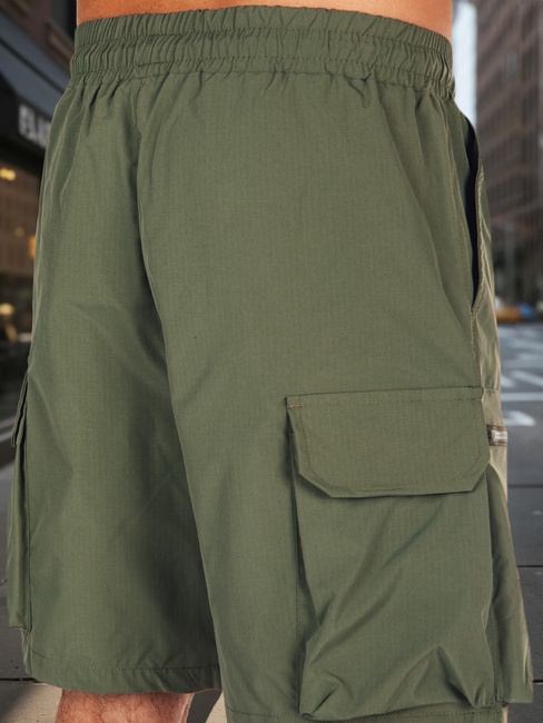 Moške bojne hlače iz blaga zelene barve Dstreet SX2508