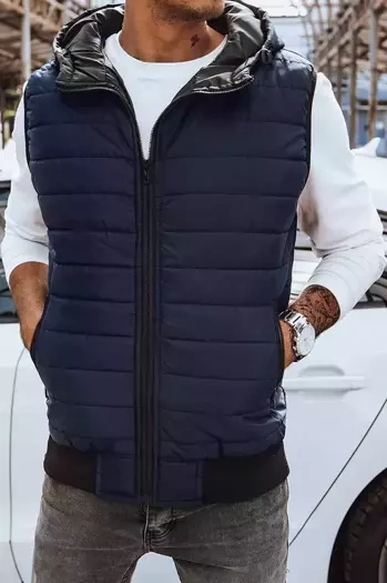 Moški mornarsko modri telovnik Dstreet TX4236