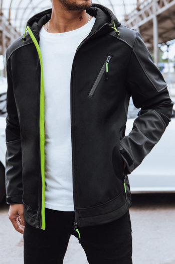 Moška softshell jakna Barva Črna DSTREET TX4469