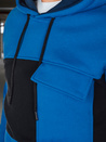 Moška jopa s kapuco modra Dstreet BX5912
