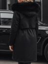 Ženska zimska jakna parka z umetnim krznom črna Dstreet TY5113