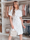 LOVE ME MIDI midi srajčna obleka bela Dstreet EY2595