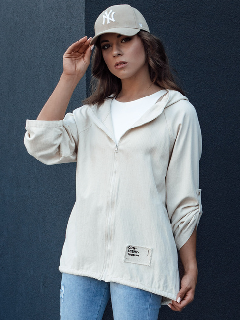 Kurtka przejściowa damska MANDIA jasnobeżowa Dstreet TY4479