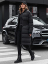 Ženska zimska dolga prešita jakna FABWARM black Dstreet TY4620