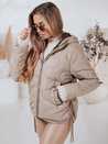 Ženska prešita jakna OLMOS Barva Bež DSTREET TY4238
