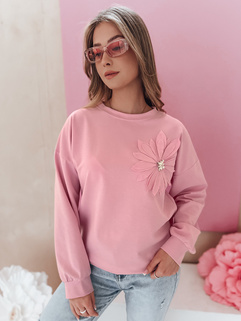 Ženska bluza oversize velikosti FLORINE roza Dstreet RY2763_4