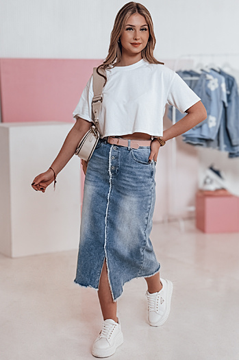 Žensko jeans midi krilo VINTAGO Dstreet CY0474