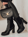 Ženski škornji s peto CHICMOVE black Dstreet ZY0578