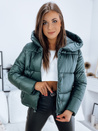 Ženska prešita jakna INKA PREMIUM Barva Temno zelena DSTREET TY3146