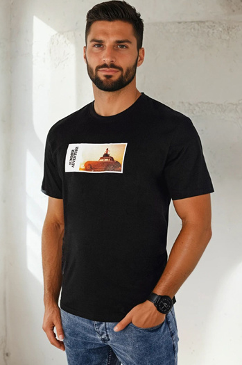 Moška majica s potiskom Barva Črna DSTREET RX5485