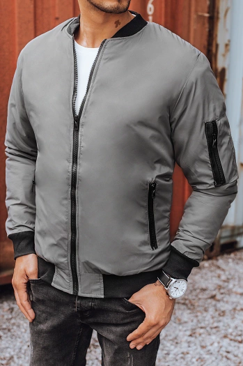 Moška prehodna jakna temno-siva Dstreet TX3824