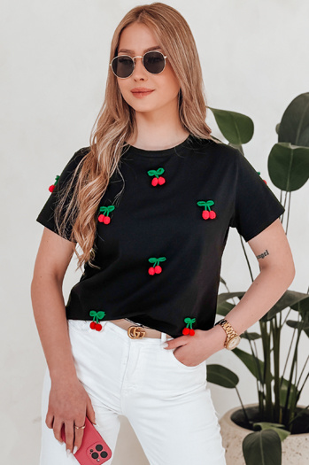 Ženska majica CHERETTE črna Dstreet RY2847