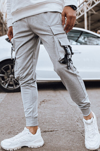 Moške hlače s stranskimi žepi Barva siva DSTREET UX4215