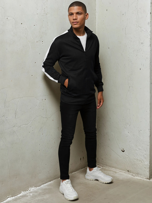 Moška jopa z zadrgo Barva Črna DSTREET BX5562