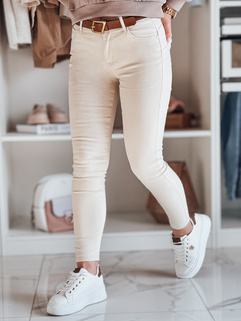 Ženske jeans hlače LODGE beige Dstreet UY2434_1