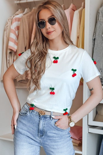 Ženska majica CHERETTE bela Dstreet RY2848