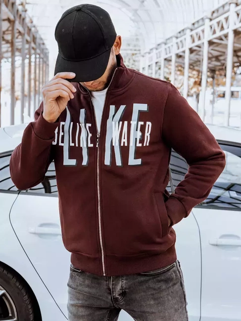 Moška jopa z zadrgo Barva Klaret DSTREET BX5410