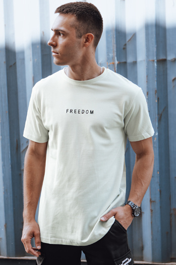 Moška majica s potiskom Barva Ecru DSTREET RX5612