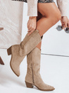 Ženski kavbojski škornji beige Dstreet ZY1091