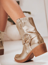 Ženski kavbojski škornji z zlato zaponko Dstreet ZY1270