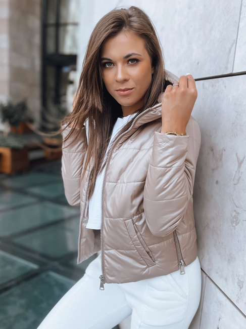 Ženska kratka jakna SPORT HEVEN Barva kamela DSTREET TY3711
