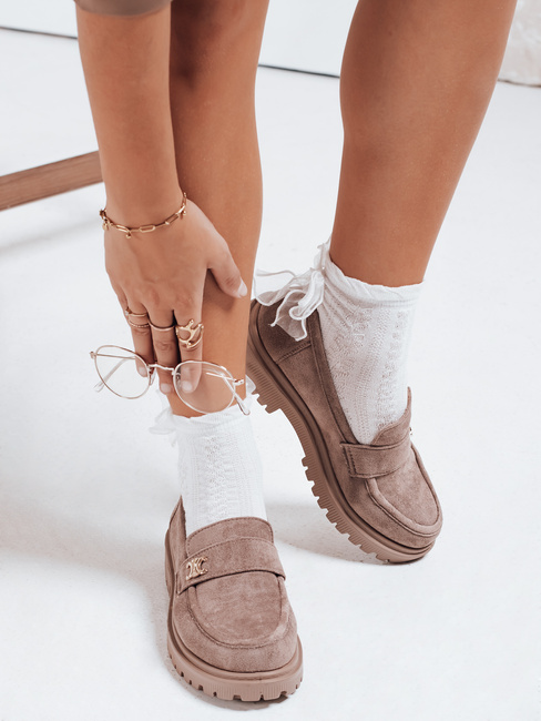 Ženski mokasini beige Dstreet ZY1132