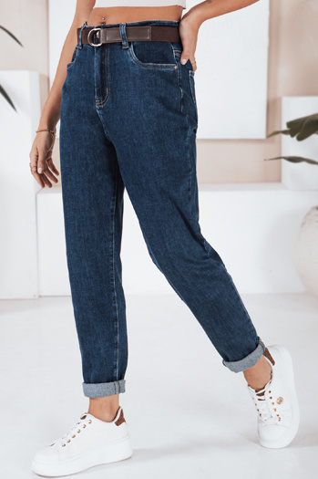 Ženske kavbojke mom fit blue Dstreet UY2752
