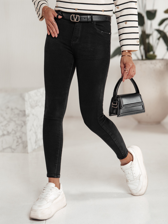 Ženske kavbojke BLACKIN skinny black Dstreet UY2221