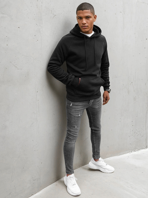 Moška jopa s kapuco Barva Črna DSTREET BX5480