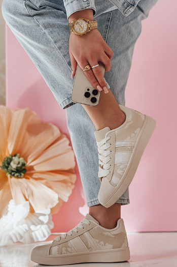 Ženske superge na platformi LUCIOS beige Dstreet ZY0863