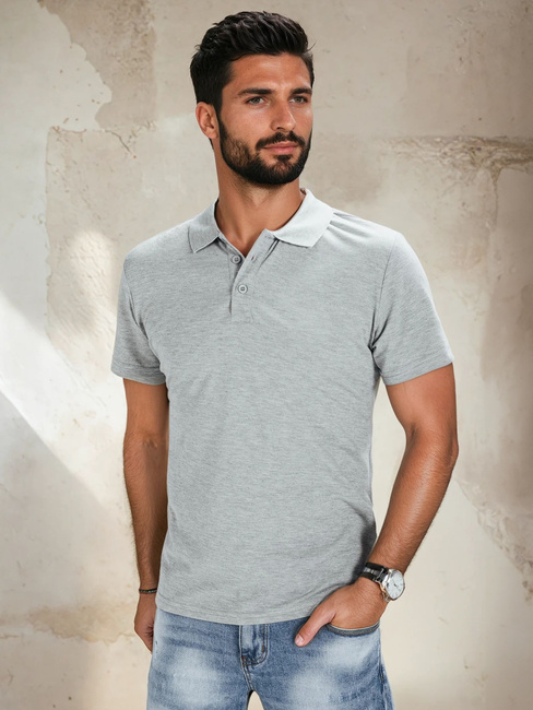 Moška polo Barva Svetlosiva DSTREET PX0513