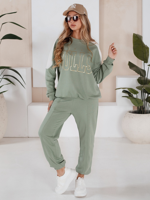 Ženski komplet trenirke BULLS svetlo zelena Dstreet AY0899
