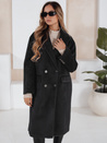 Ženski zimski plašč dolg oversize črn Dstreet NY0765