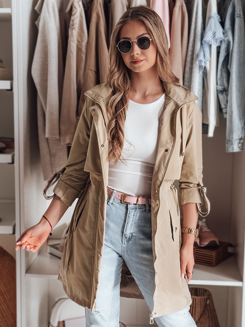 Ženska prehodna jakna parka NEWMOON khaki Dstreet TY4786