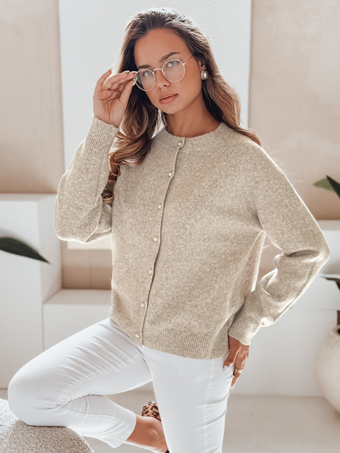 Ženski pulover SELINA bež Dstreet MY2514