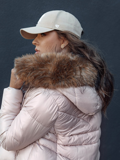 Ženska zimska jakna s kapuco WINTERCHIC roza Dstreet TY4441_3