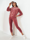 Ženski žametni komplet Vogue Velour Barva Roza DSTREET AY0877