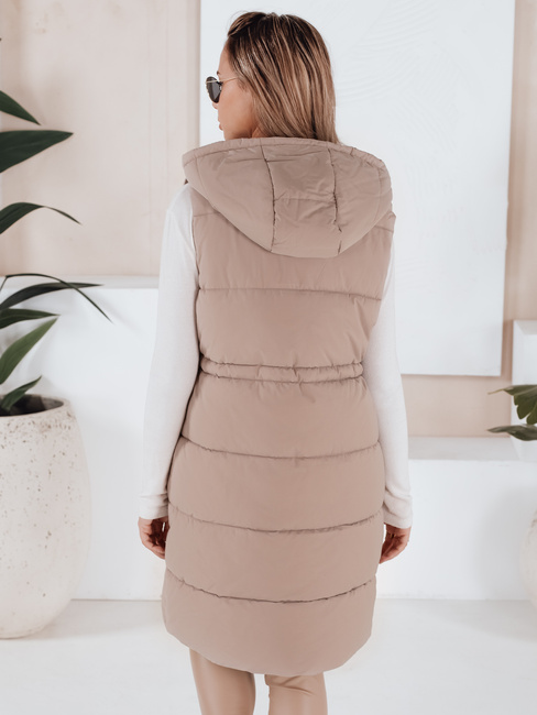 Ženski brezrokavnik LADISA camel Dstreet TY3289