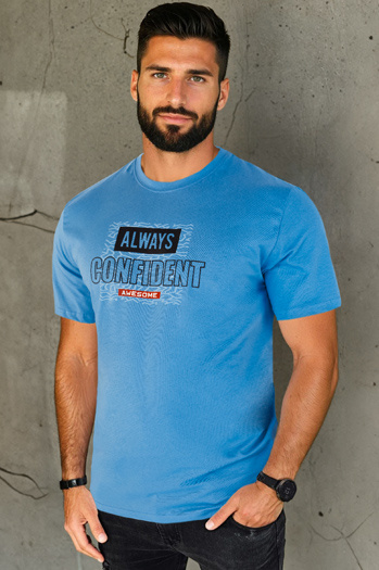 Moška majica s potiskom Barva Modra DSTREET RX5408