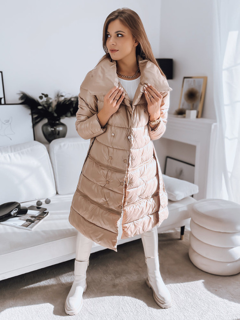 Ženska zimska jakna LONDON PREMIUM camel Dstreet TY3346