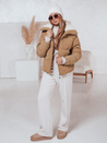 Ženska zimska bunda TRENDYGLAM temno bež Dstreet TY4359
