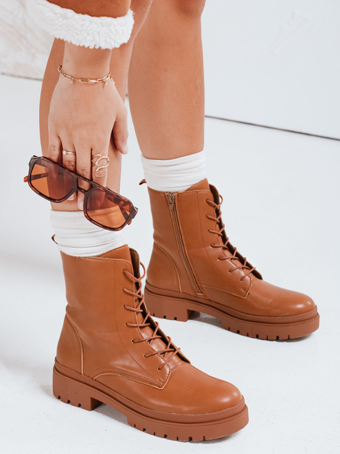 Ženski vrečasti škornji STYLOBOSS camel Dstreet ZY0520