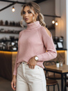Ženski pulover z ovratnikom ARIEL Barva Roza DSTREET MY1702
