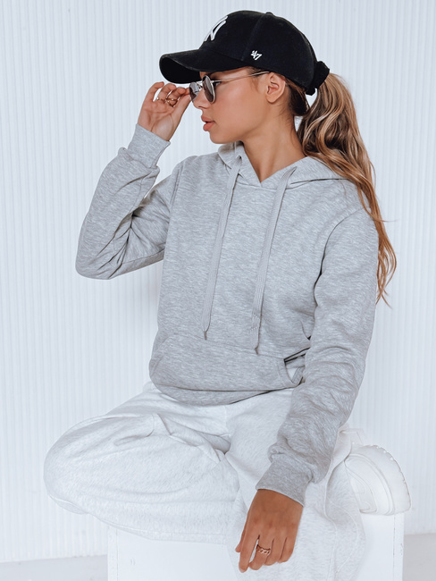 Ženska jopa s kapuco BASIC Barva siva DSTREET BY0155